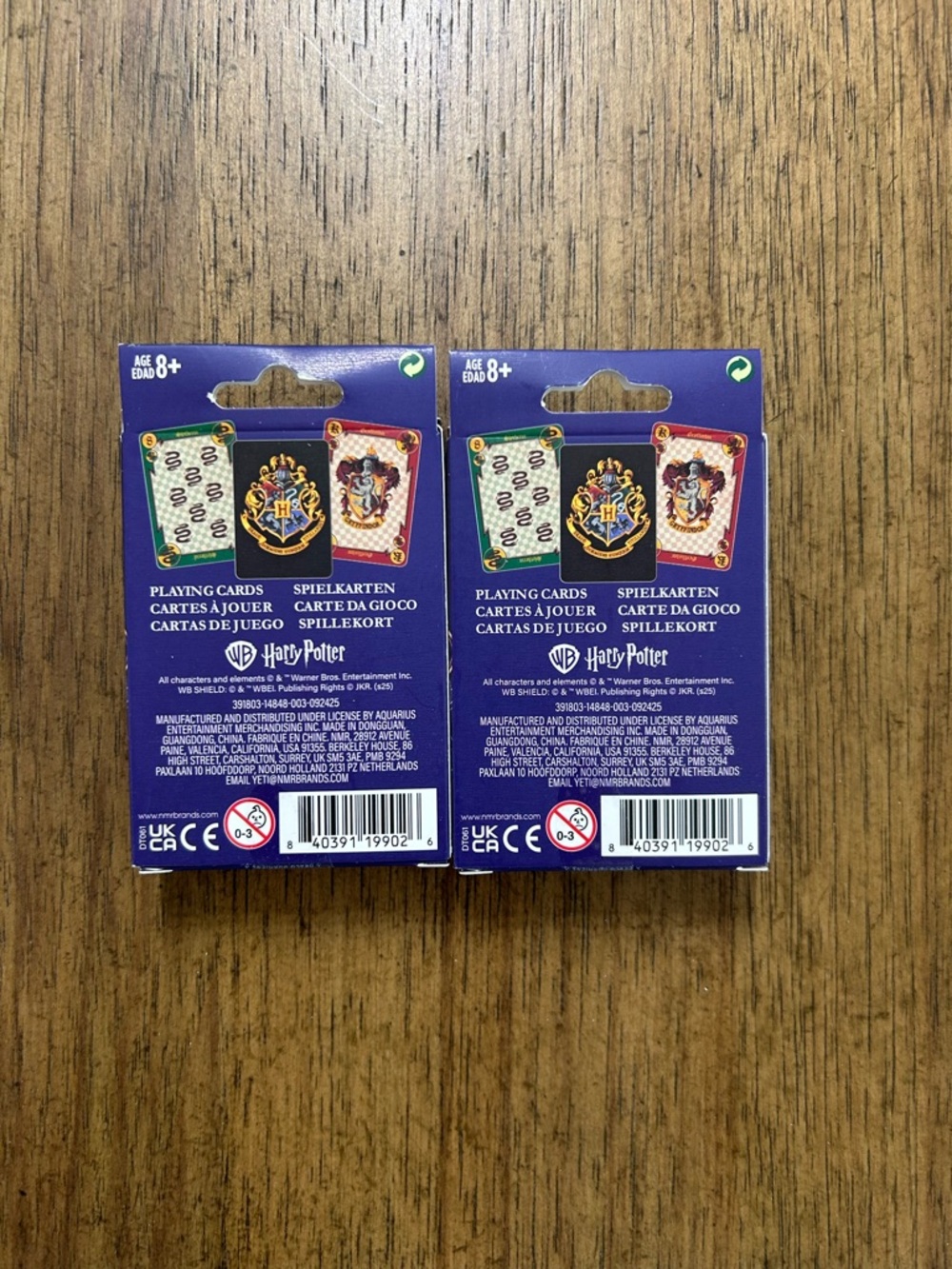 NEW Warner Bros. Harry Potter Playing Cards - Set of 2 - Picture 2 of 2